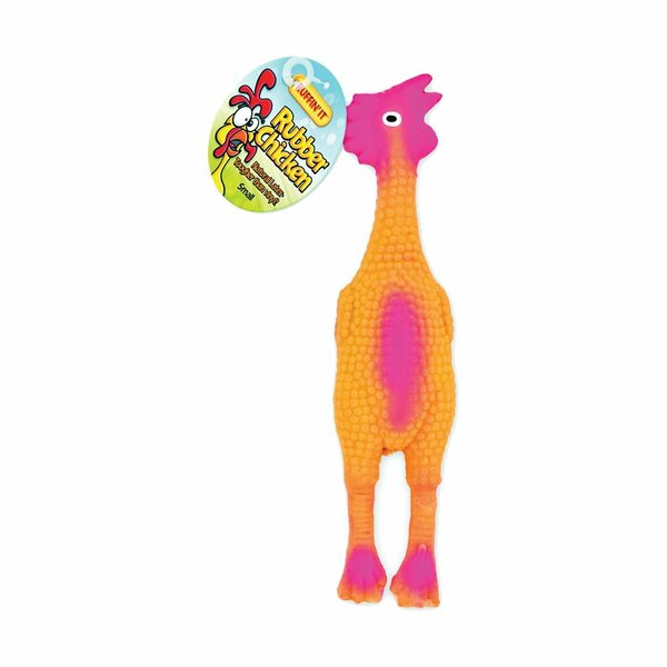 Ruffin'It Toy Pet Rubber Chicken Small 80528-2